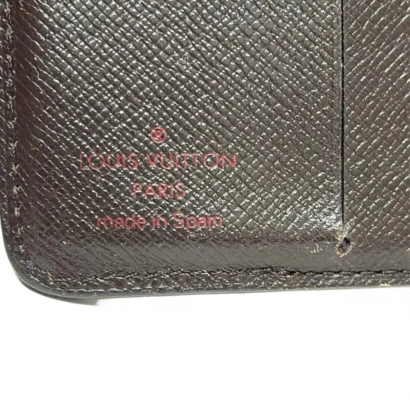 LOUIS VUITTON Compact Zip N61668 Ebene Damier - CA1011 Bifold Wallet - Picture 5 of 6